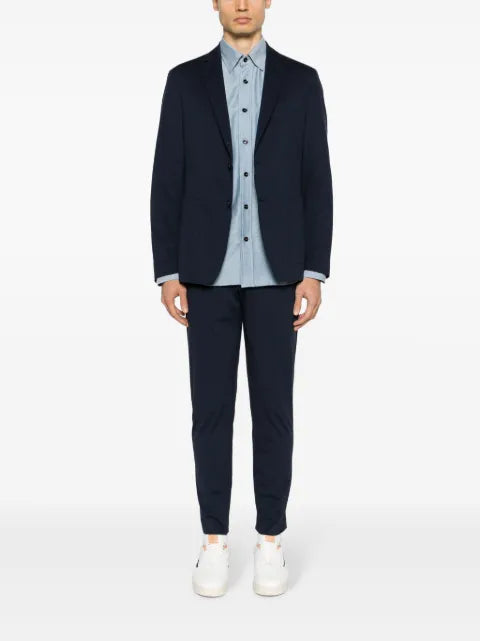 BOSS notched-lapels single-breasted blazer