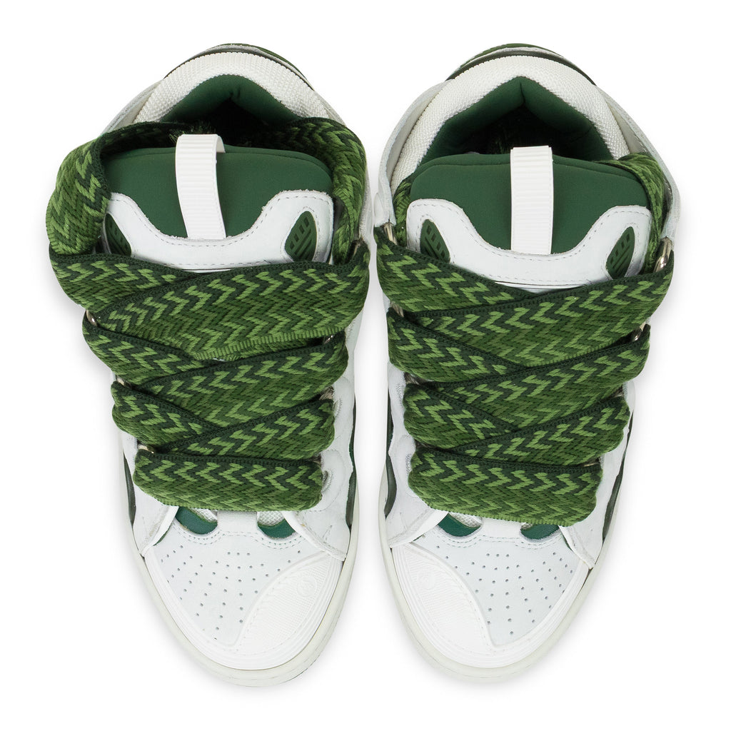 WHITE/BROWN BASKETS CURB SNEAKERS