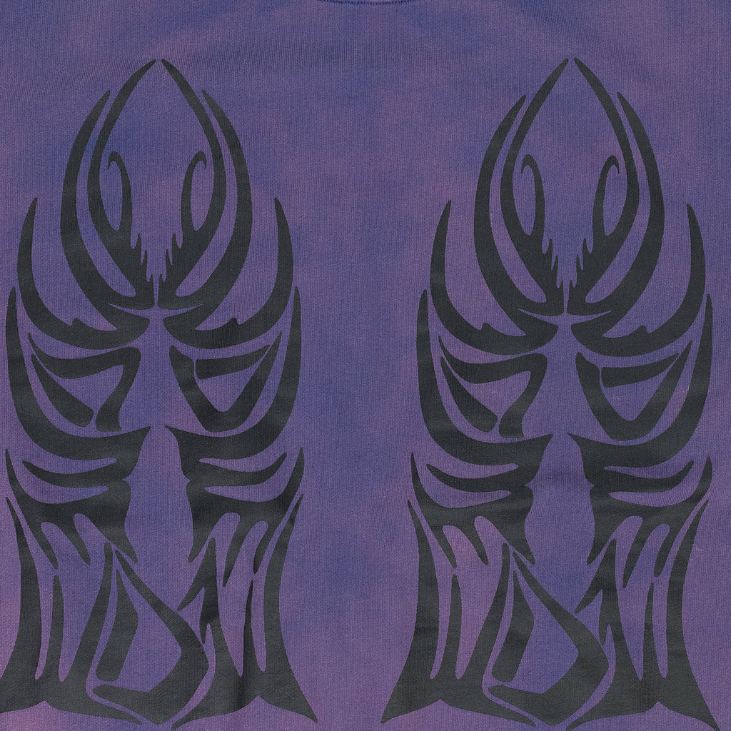 GRAY WINGED LOGO HOODIE