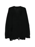 Yohji Yamamoto distressed button-up cardigan
