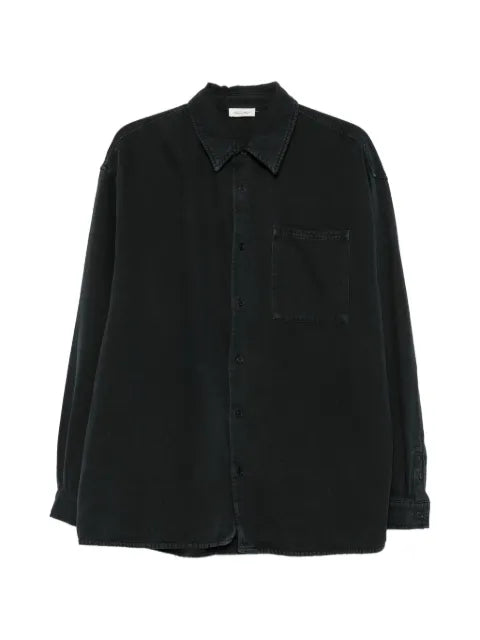 American Vintage chest-pocket button-up overshirt