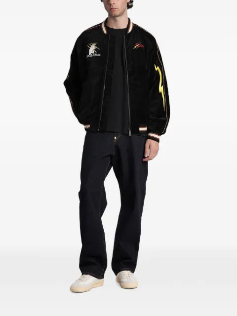 EVISU embroidered bomber jacket