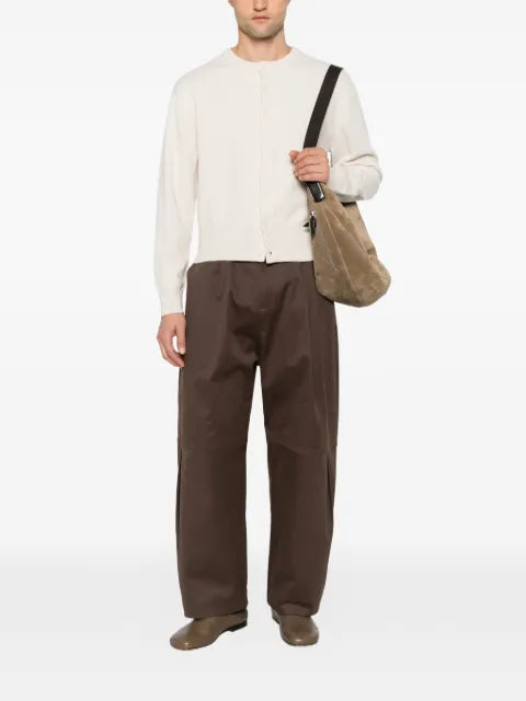 extreme cashmere Luce button-fastening ribbed-trim cardigan