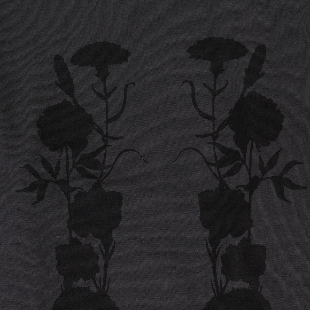 Black Foliage Double Layered T-Shirt