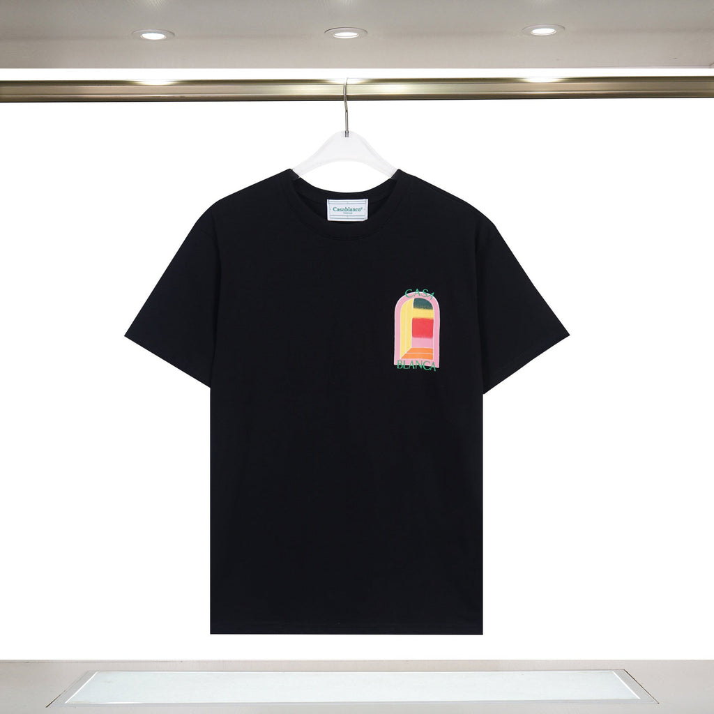 Casablanca Art Print Loose Unisex Short Sleeve Graphic T-Shirt