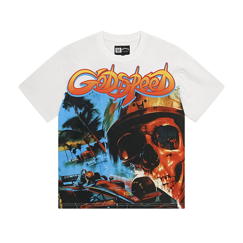 Godspeed Skull Racing Graphic T-Shirt