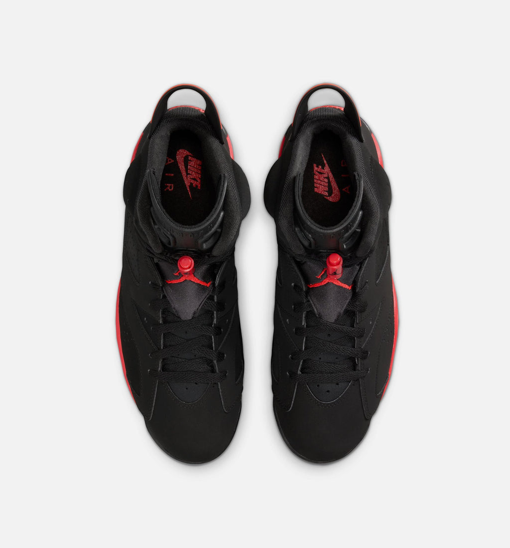Air Jordan 6 Retro Infrared Salesman Men's Lifestyle Shoes - Black/Light Scarlet