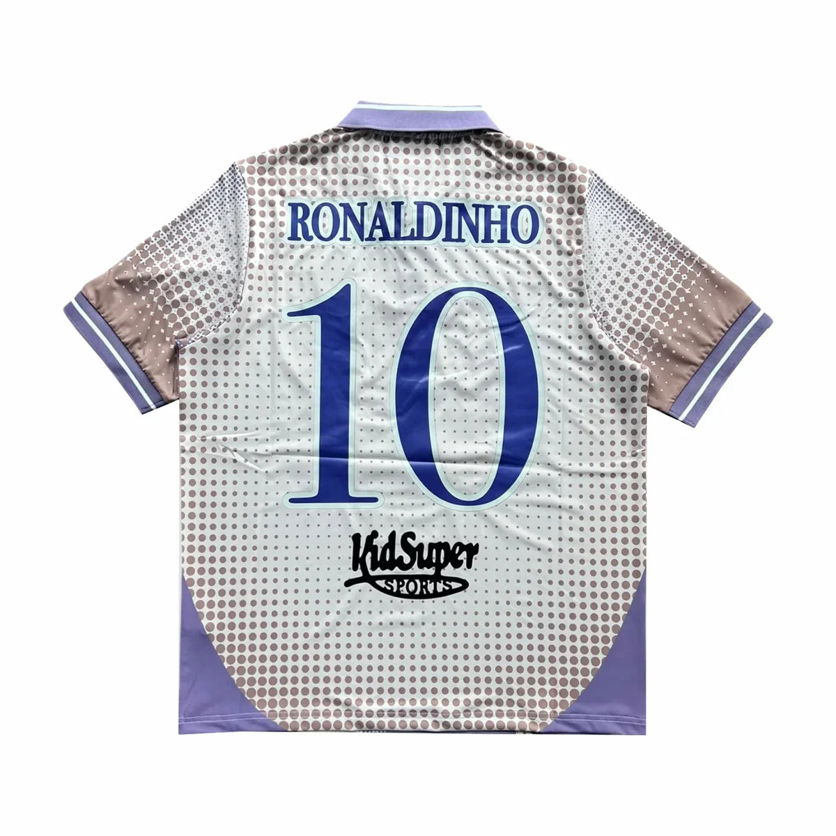 KidSuper X Ronaldinho Soccer Jersey 'Cream/Blue'