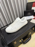 Prada Men's Textured Leather Low-Top Sneakers